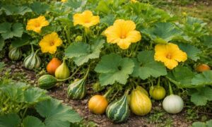 תמונה של דלעת נוי פורחת