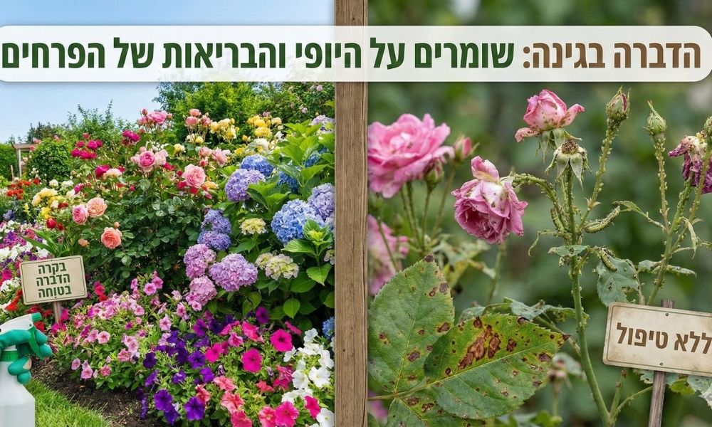 תמונה של מדוע חשוב לעשות הדברה בגינה עם פרחים